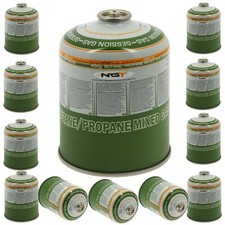 12 x Gas Butane Propane Canisters Cartridge 450g Camping Carp Fishing Cooking