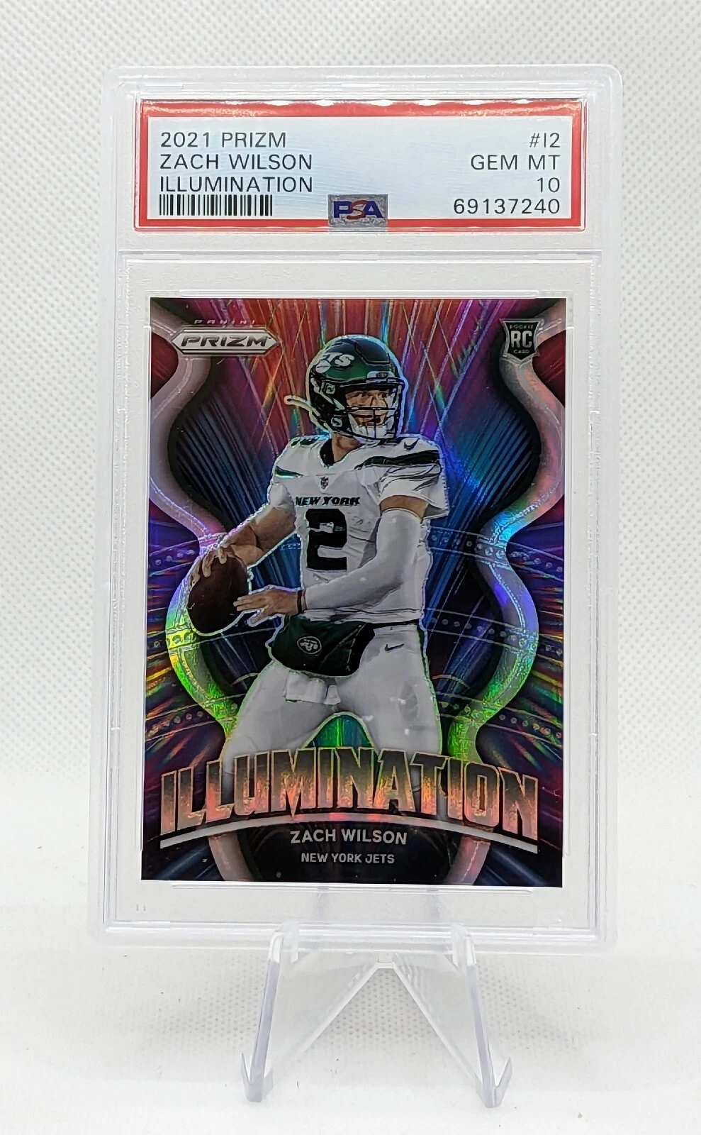 Zach Wilson Panini Prizm Illumination #I2 Base