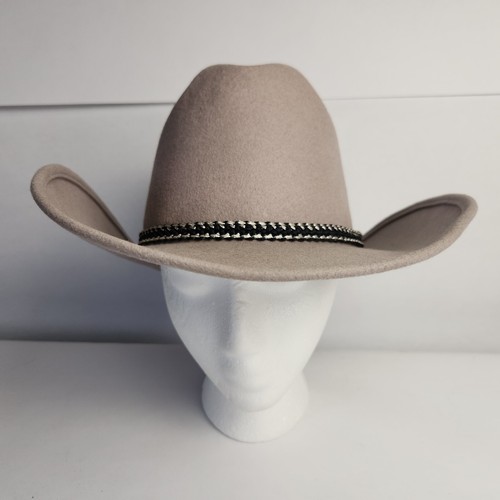 ROUGH RIDER Classic Western Outdoorsman Cowboy Cowgirl Hat Beige Tan Adult Small - Picture 5 of 17