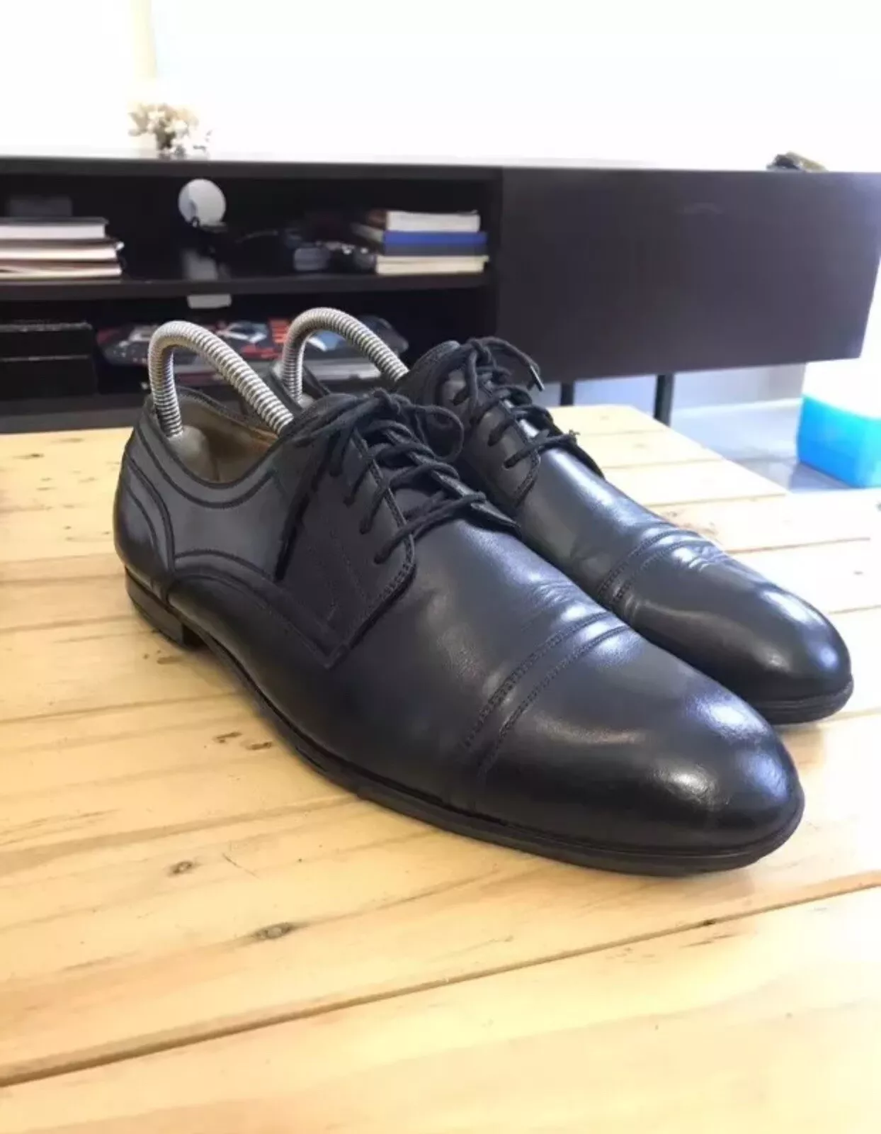 Chaussures homme Gucci Ravello cuir Oxford chaussures formelles classiques noires US 7