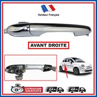 TüRgriff Vorne Rechts Passagier Nuckel FüR Fiat 500 = 735592014 735592017