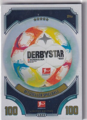 Topps Match Attax Bundesliga 22/23 Nr LE23 Offizieller Spielball Limited Edition