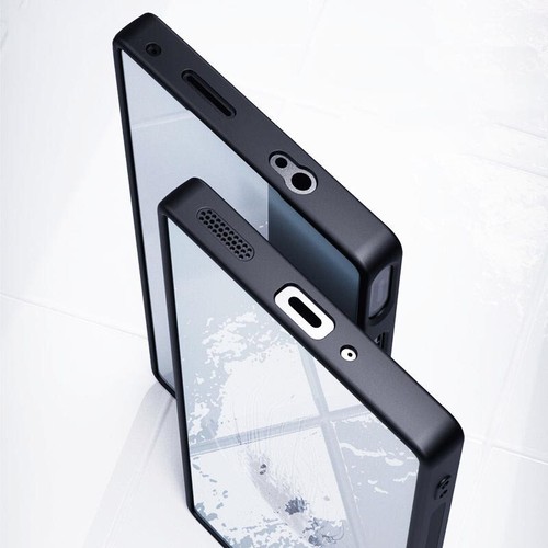For ZTE Nubia Z60S Pro Plain Leather Fabric Coated Rubber Hard case back cover - Picture 7 of 18