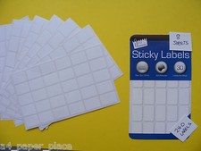 240 Small White Sticky Labels 19 x 12mm Price Stickers Tags Blank Self Adhesive