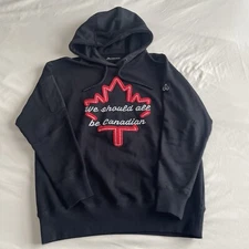 Moose Knuckles Hoodie We Should All Be Canadian Size Medium Men’s Maple Leaf