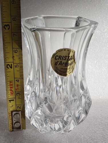 Vintage Lead Crystal Vase - Cristal d'Arques - Picture 6 of 7