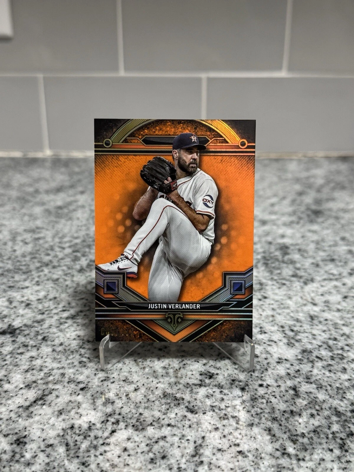 Justin Verlander 2024 Topps Triple Threads Amber /199 Houston Astros