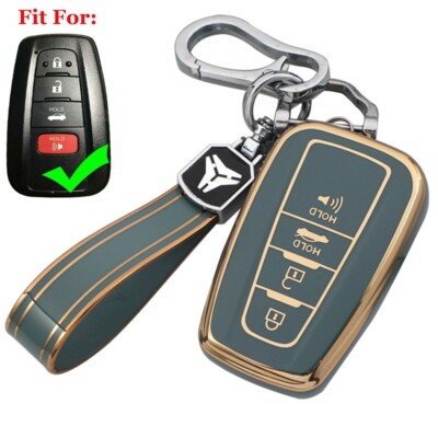 Fit Toyota RAV4 Camry Corolla Avalon 4 Button Remote Key Fob TPU Case ...