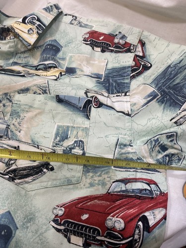 Men's Clearwater Outfitters Button Front Shirt Size M Classic Cars Hawaiian Med - Picture 8 of 9