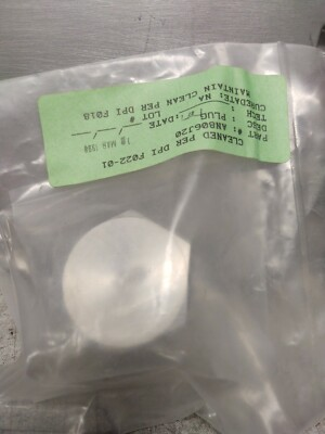 #ad AN806 20J Pressure Plug Flared Tube cleaned per DPI F018 $8.00