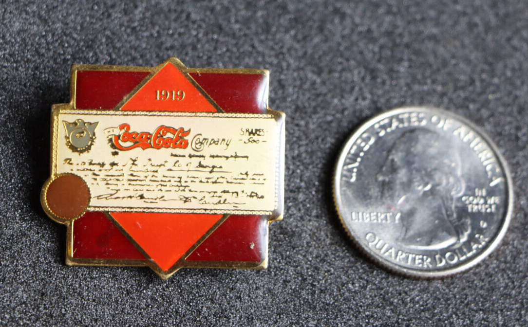 1985 Coca-Cola 1919 Company Pin | eBay