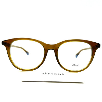 Brioni Eyeglasses BR0032OA 003 Brown Round Mens Frames 51[]19 150 mm