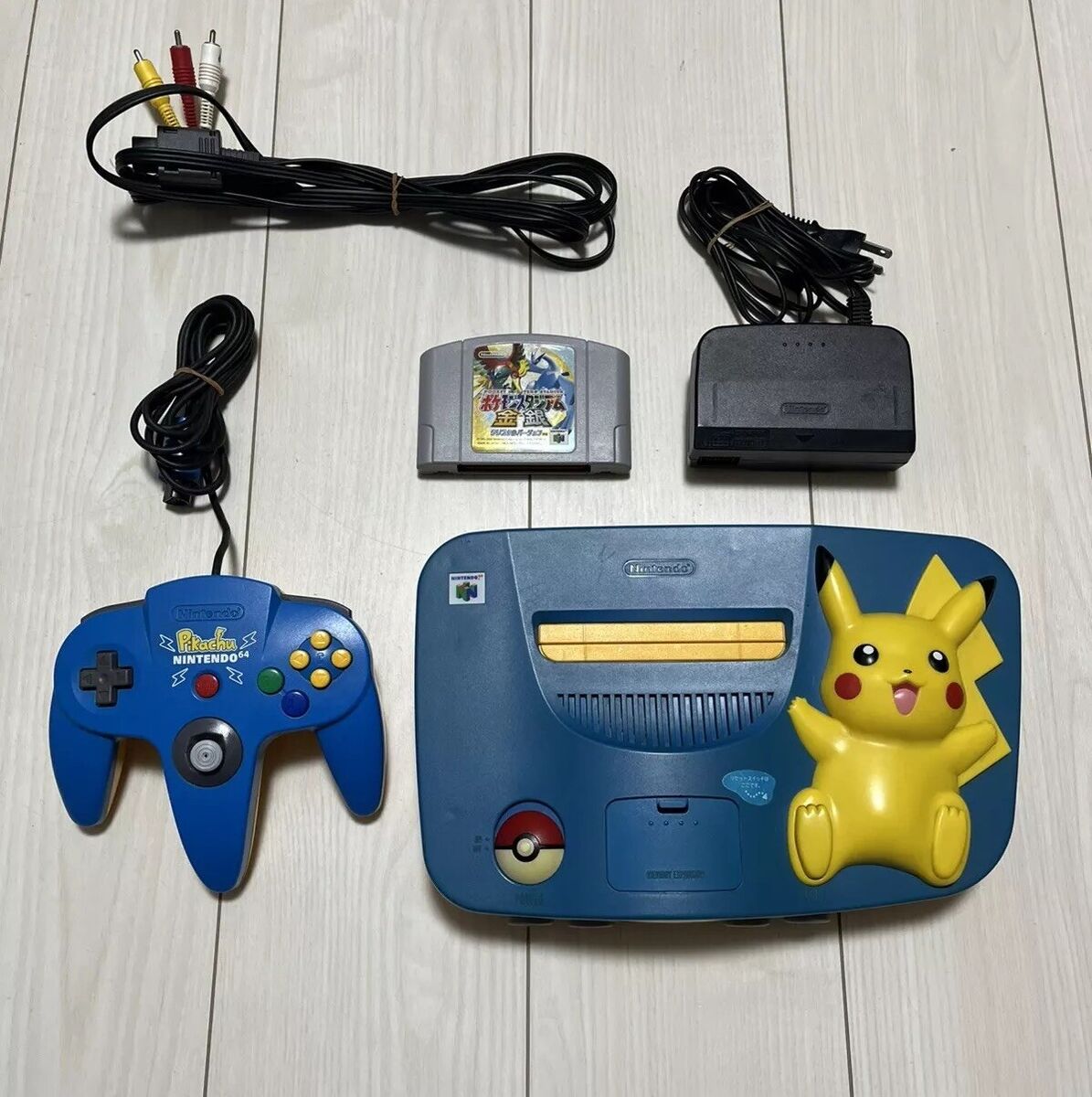 TESTED】Nintendo N64 64 Console Pikachu Blue Japan Limited TESTED】Nintendo N64 64 Console Pikachu Blue Japan Limited