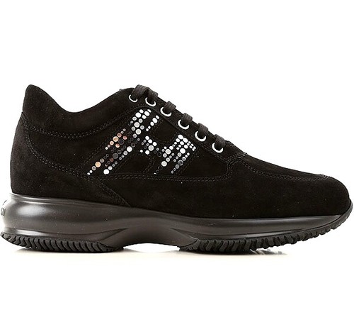 Scarpe da ginnastica Hogan in Con paillette Nero taglia 35 IT - 23394180