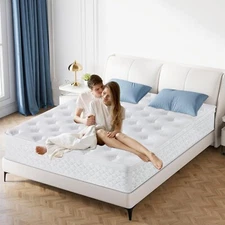 12 In CertiPUR-US Cooling Breathable Hydrid Innerspring Memory Gel Foam Mattress