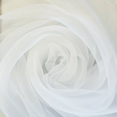 Transparenter Organza Stoff Voile Gardine Hochzeit Gardinenstoff Großhandel 150cm breit