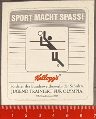 Aufkleber/Sticker : Kellogg´s Olympia      (O5-3-73-2$)