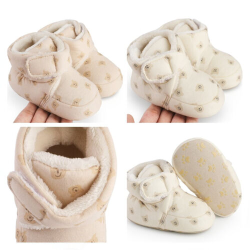 Newborn Baby Boy Girl Crib Shoes Infant Comfortable Warmer Boots High Top Boots - Photo 1/19