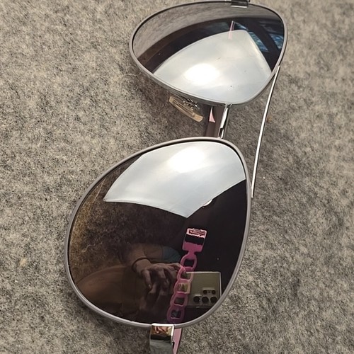 Jessica Simpson Aviator Style Sunglasses Silver - Picture 9 of 9