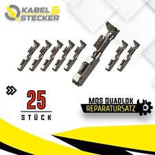 25er Set - MQS Quadlok Buchse Stecker Crimpkontakt PIN 0,25 - 0,35mm² Fakra MOST