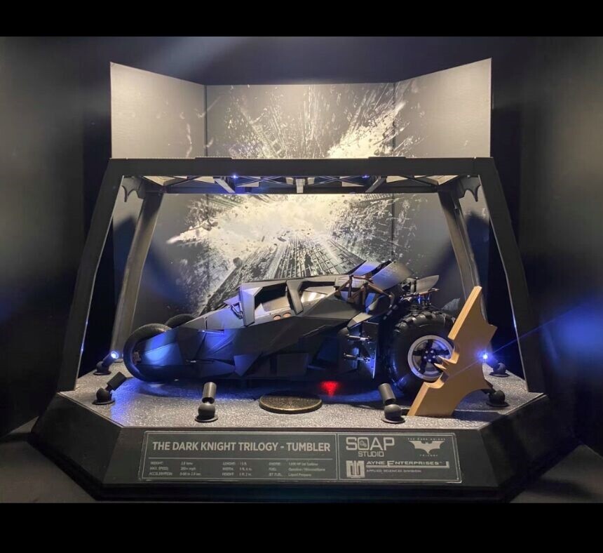 SOAP STUDIO 1/12 バットマン　ダークナイト　RC バットモービル Soap Studio 1/12 RC Batmobile Tumbler DX Pack Batman The