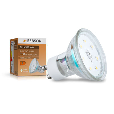 LED Lampe GU10 warmweiss 4W / 30W Leuchtmittel Strahler Spot 230V 300lm SEBSON