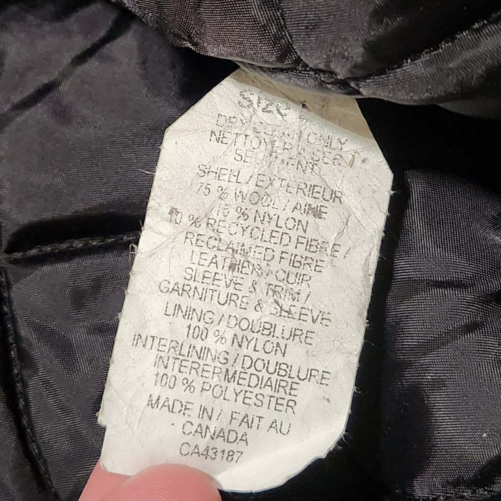 VTG Levy's Guitar Straps Mens L Large Wool Leather Black Bomber Varsity Jacket eBay