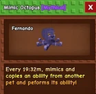 Mimic Octopus | Grow a Garden | G a G | Roblox | Digital Delivery Only