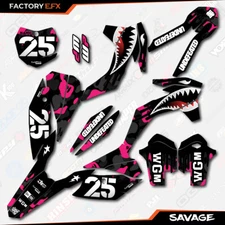 Black Pink Savage Camo Graphics Kit fits KTM 13-15 SX SXF XC XCF 125 250 300 450