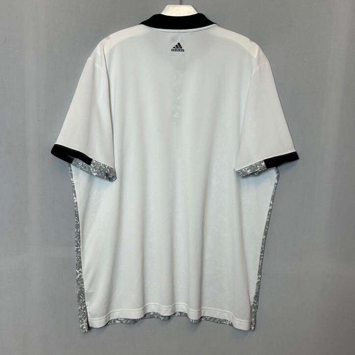 Adidas Shirt Mens Extra Large White Gray Short Sleeve Clima Cool