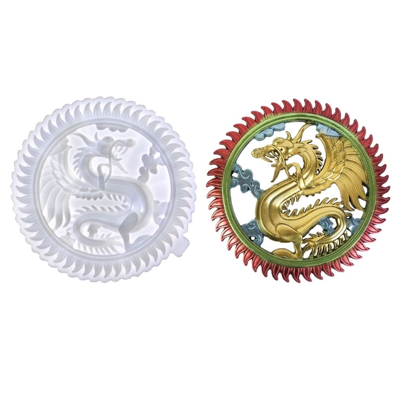 3D Dragon Resin Mold DIY Handmade Epoxy Silicone Molds Wall Decoration for Home