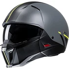 HJC I20 Vanguard Batol Grey Yellow Open With Removable Chin