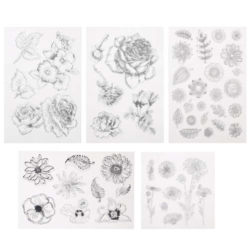 GLOBLELAND Blumen Blätter Flasche Klare Stempel F? Produktbild-Vorschau 5