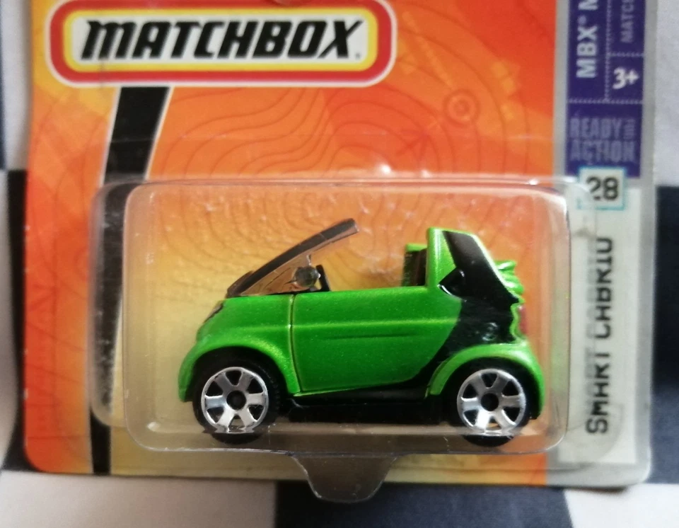 Matchbox Smart Cabrio Short MBX Metal Short Card #28 - Image 2 of 4