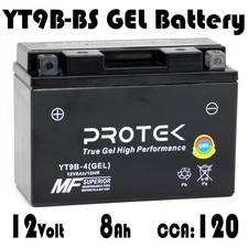 YT9B-BS CT9B-BS 12V 8Ah GEL Battery For 2006-2018 Yamaha Raptor 700 700R 700SE