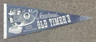 Original 1969 Yankees Old Timers Day 29.5” Felt Photo Pennant w/ Mantle Ruth ++