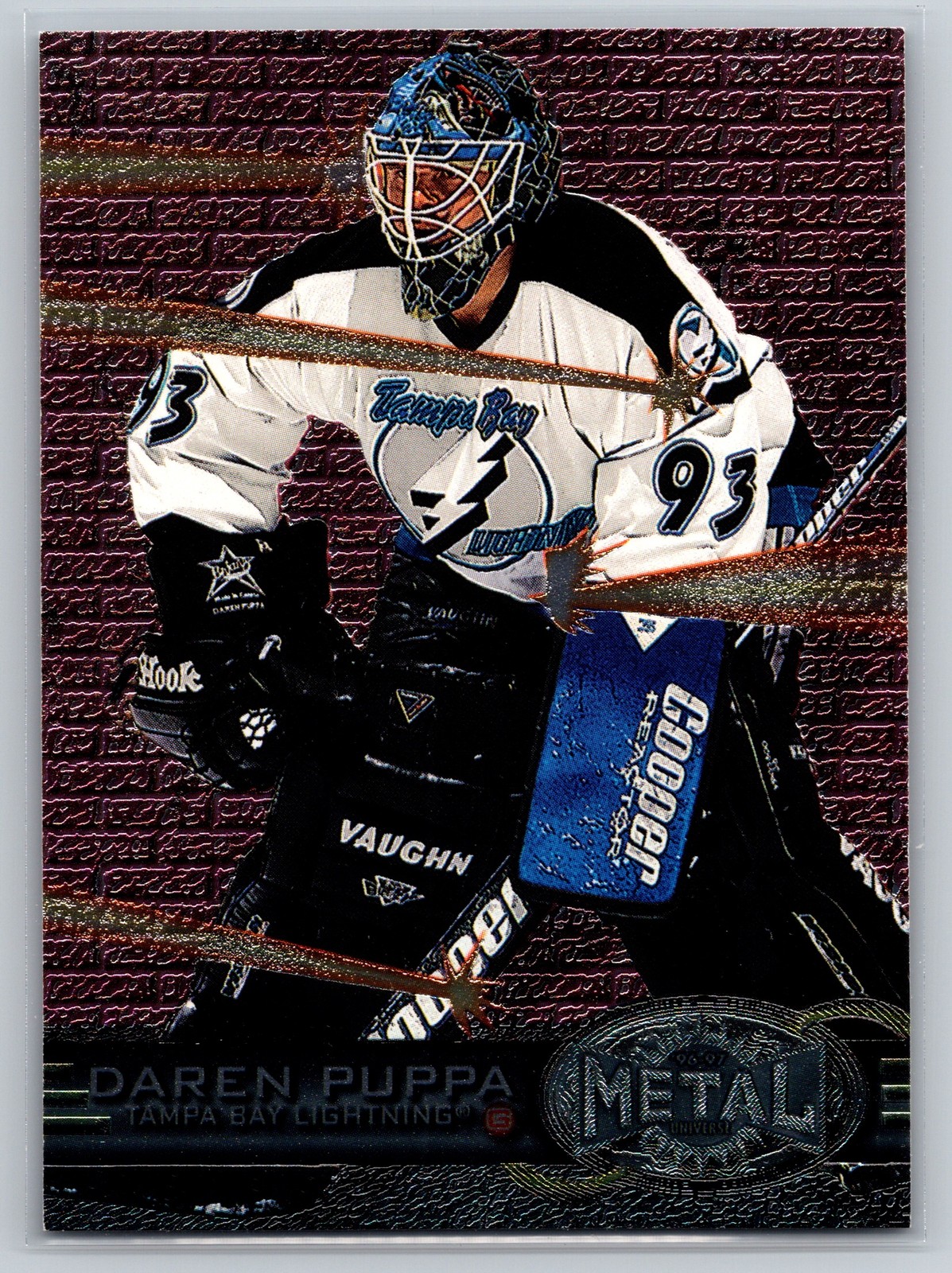 Daren Puppa #146 1996-97 Fleer Metal Hockey Tampa Bay Goaltender Collectible