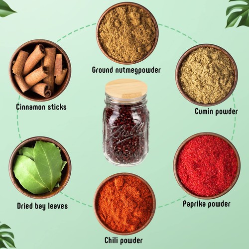 40 Pieces Bamboo Mason Jar Lids Storage Canning Jar Lids 20 Pcs Regular Mouth... - Picture 5 of 7