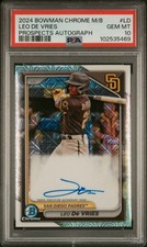 2024 BOWMAN MB CHROME BOWMAN PRSPCT MEGA AUTOS #LD LEO DE VRIES PSA 10