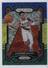 2023-24 Panini Prizm Choice Blue Yellow & Green Prizm Anfernee Simons #106 0ad