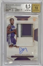2021 National Treasures Davion Mitchell RPA Gold FOTL /24 RC #137 BGS 8.5 Auto10