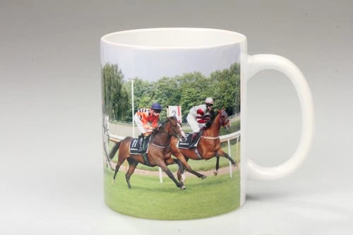 Photo mug panoramic photo mug horse racing art.collection.video specialist °013