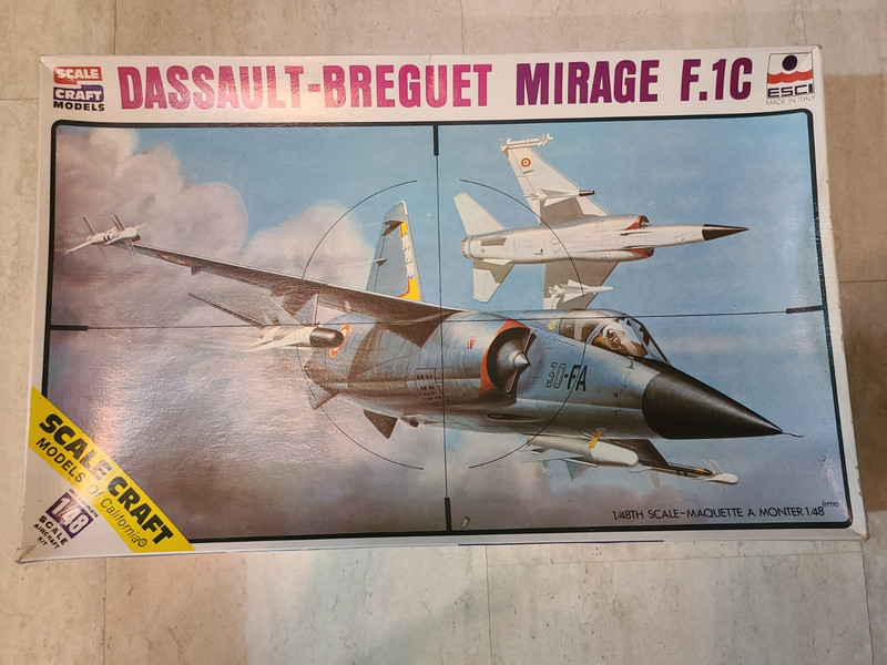 ESCI 1/48 French Dassault-Breguet Mirage F.1C Kit # SC-4006