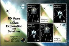 Antigua 2008 - Space Exploration - Sheet of 6 Stamps - Scott #3013 - MNH