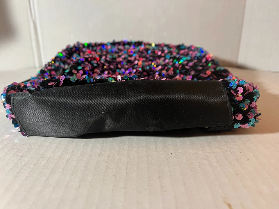 Bebe переливающийся блестками мини рюкзак черный многоцветный розовый синий зеленый отлива сумка - Изображение 4 из 4