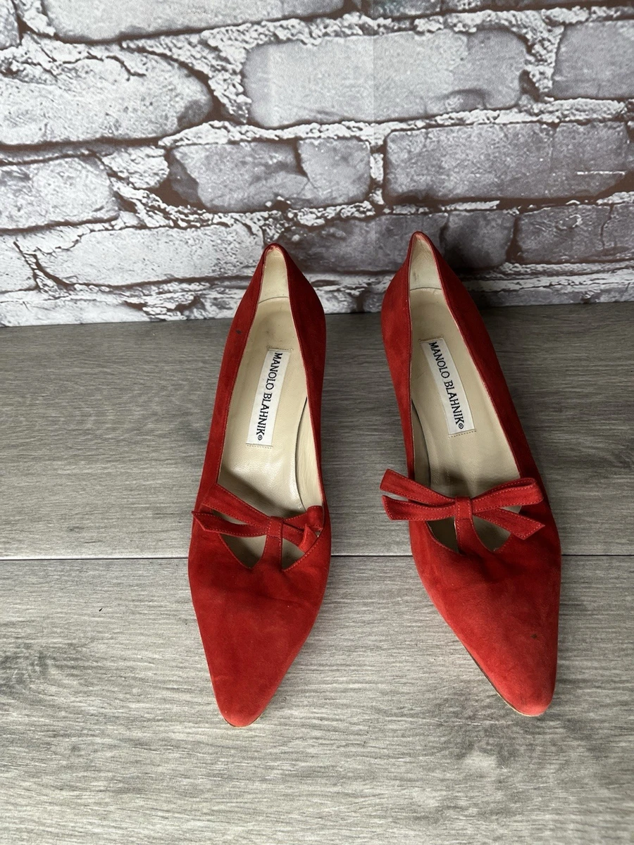 Manolo Blahnik Suede Upper Heels for Women with Vintage for sale 