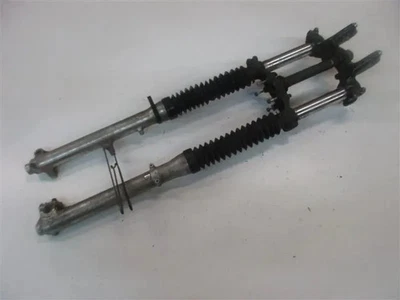 HONDA XL 500 S PD01 Bj.81 GABEL KOMPLETT BLAU GABELBRÜCKE OBEN UNTEN UNFALLFREI - Bild 1 von 4