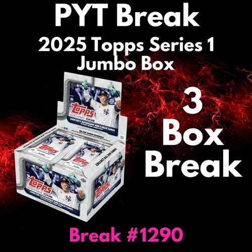 Texas Rangers 2025 Topps Series 1 Jumbo 3 Box Pick Your Team Break #1290