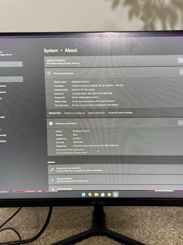 HP Pavilion Gaming Desktop, GTX 1650 Intel® Core™ i5-10400F, (CHECK DESCRIPTION) - Picture 5 of 5