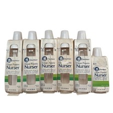 Vtg 80s NOS NEW Gerber Clear Plastic Nurser Baby Bottle Set Lot Of 6 USA 8oz 4oz